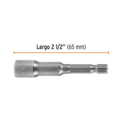 Estuche con 5 dados magnéticos de 5/16' largo 2-1/2', Expert | PUDE-9031 | 12942