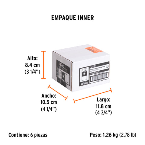 Estuche con 5 dados magnéticos de 7/16' largo 2-1/2', Expert | PUDE-9087 | 12943
