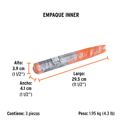 Cuña para concreto de 3/4', Truper | CU-3/4 | 13050
