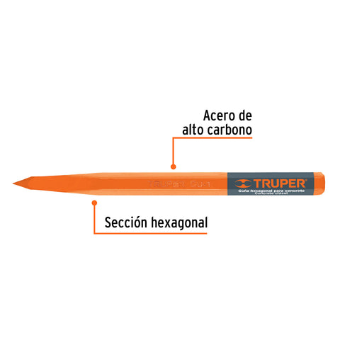 Cuña para concreto de 1', Truper | CU-1 | 13056