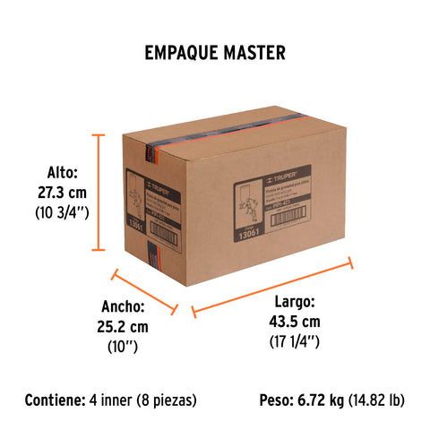 Pistola para pintar LVMP vaso aluminio, 1.7 mm, TRUPER | PIPI-421 | 13061