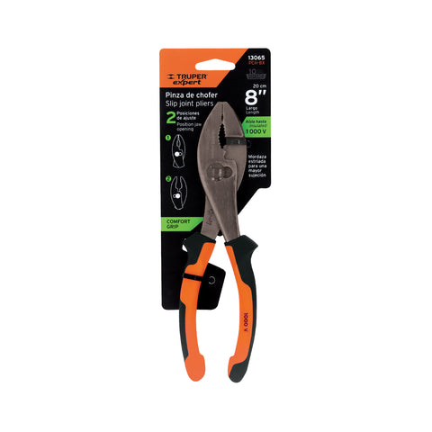 Pinzas de chofer 8' mango Comfort Grip, Truper Expert | PCH-8X | 13065