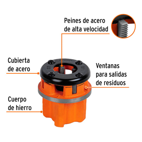 Dado 1/2' para tarrajas TA-850 y TA-851, Truper | D-850-1/2 | 13074