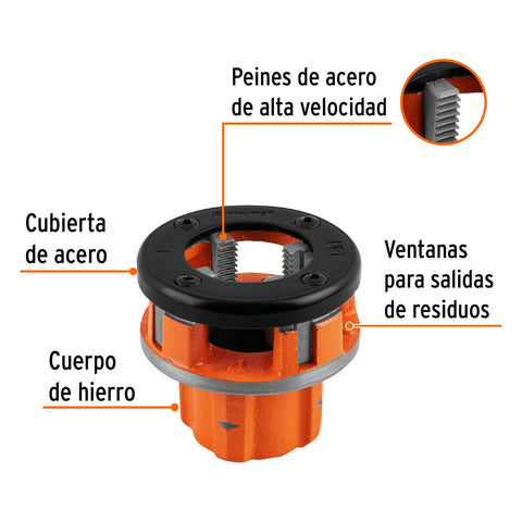 Dado 1' para tarrajas TA-850 y TA-851, Truper | D-850-1 | 13078