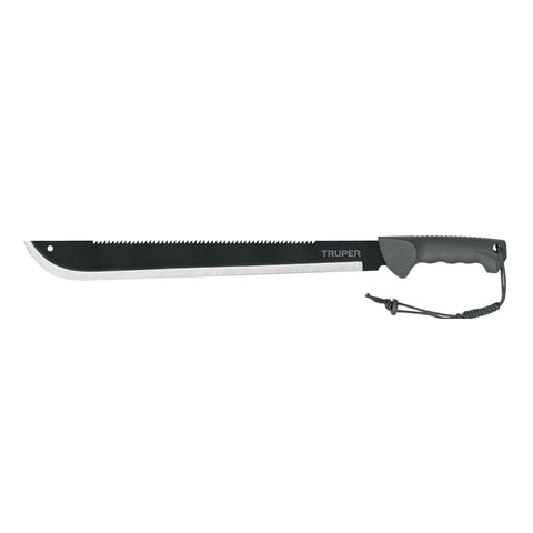 Machete doble filo 18', cacha inyectada, con funda, TRUPER | MACH-18X | 13098