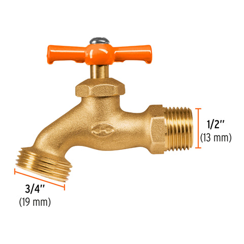 Llave p/manguera, de latón 140g, 1/2', blíster, TRUPER | LLJ-140B | 13147