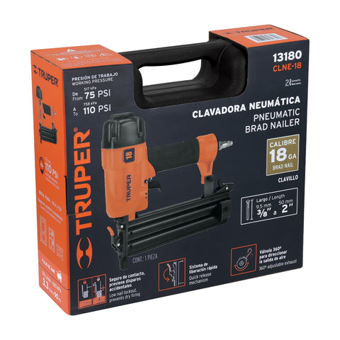 Clavadora neumática profesional, calibre 18, Truper | CLNE-18 | 13180