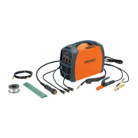 Soldadora para microalambre y electrodo, 130A, TRUPER | SOMI-130X | 13191