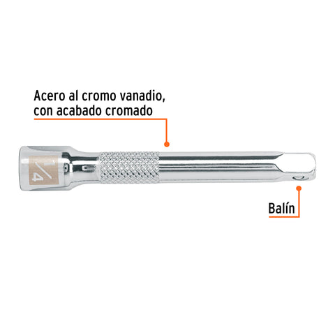 Extensión de 3' para matraca, cuadro 1/4', Truper | E-4760 | 13218