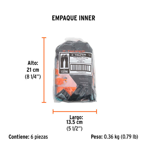 Guantes de látex para limpieza, CH, TRUPER | GU-311 | 13296