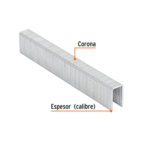 Caja con 1000 grapas corona 7/16' cal. 16, 19mm p/ENNE-160 | GRANEU-7/16-19 | 13320