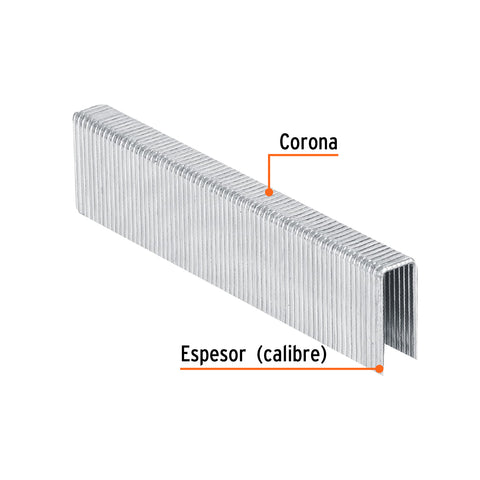 Caja con 1000 grapas corona 7/16' cal. 16, 25mm p/ENNE-160 | GRANEU-7/16-25 | 13321