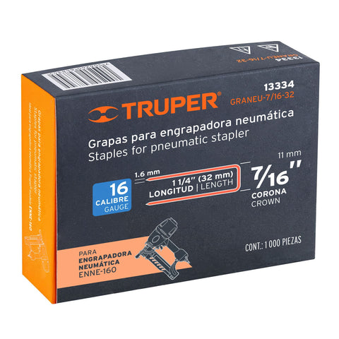 Caja con 1000 grapas corona 7/16' cal. 16, 32mm p/ENNE-160 | GRANEU-7/16-32 | 13334