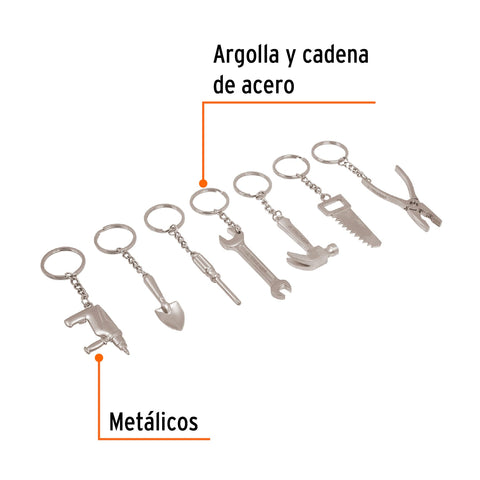 Llaveros tipo herramienta, 49 piezas surtidas | LLA-49 | 13337