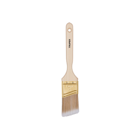 Brocha cerdas sintéticas 2' corte angular, mango de madera | BRT-2AS | 13339