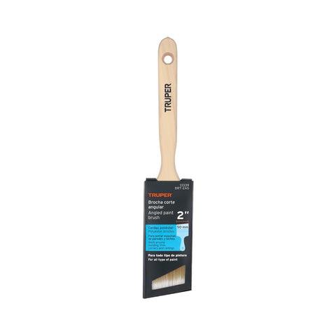 Brocha cerdas sintéticas 2' corte angular, mango de madera | BRT-2AS | 13339