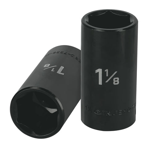 Dado largo impacto de 1-1/8', 6 puntas, cuadro 1/2', Truper | D-7336-HL | 13401