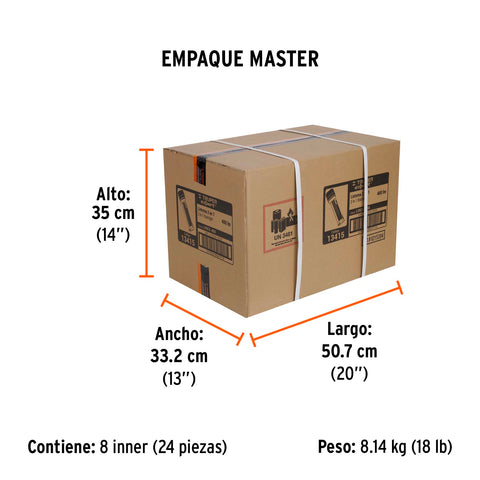 Linterna recargable con luz emergencia, 480lm, Truper Expert | LIREX-480 | 13415