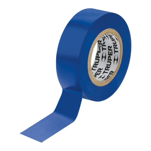 Cinta de aislar de 9 m x 19 mm, azul, Truper (M-22Z)