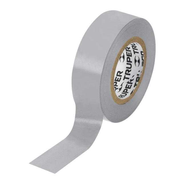 Cinta de aislar de 9 m x 19 mm, gris, Truper (M-22G)