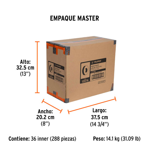 Cinta de aislar de 9 m x 19 mm, gris, Truper | M-22G | 13516