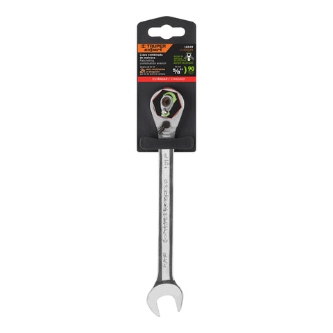 Llave combinada matraca reversible 5/8'x207 mm largo, Expert | LL-2020XR | 13549