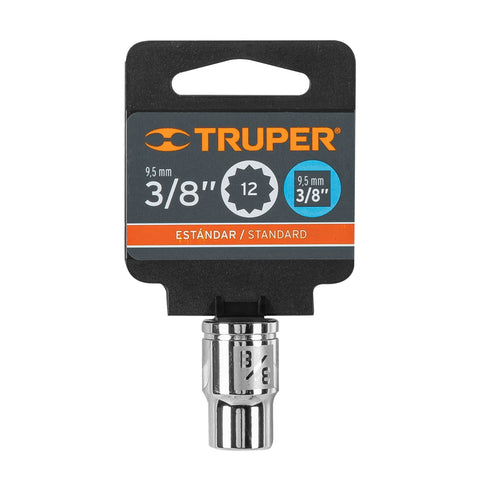 Dado de 3/8', 12 puntas, cuadro 3/8', Truper | D-3812 | 13582