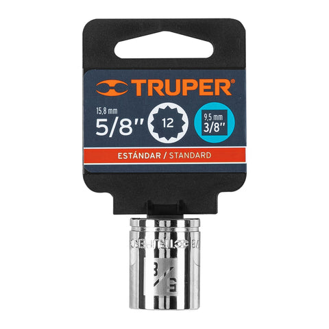 Dado de 5/8', 12 puntas, cuadro 3/8', Truper | D-3820 | 13586