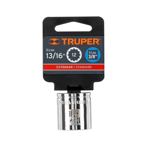Dado de 13/16', 12 puntas, cuadro 3/8', Truper | D-3826 | 13589