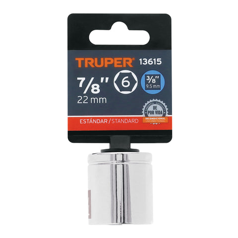 Dado de 7/8', 6 puntas, cuadro 3/8', Truper | D-3828-H | 13615