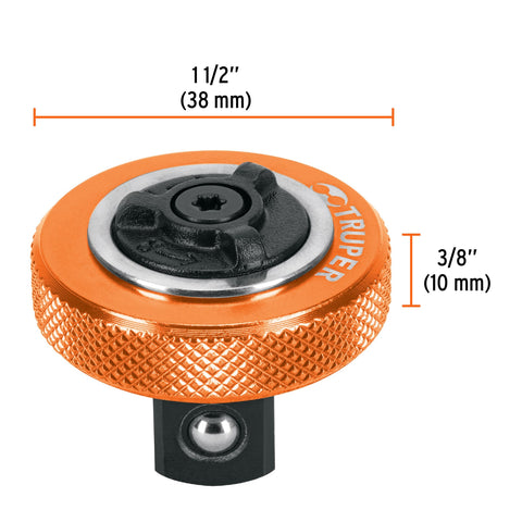 Matraca cuadro 1/2' tipo perilla, Truper | M-1249-P | 13653