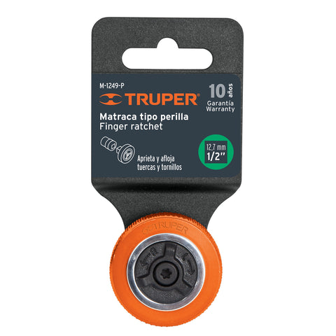 Matraca cuadro 1/2' tipo perilla, Truper | M-1249-P | 13653