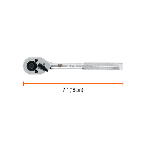 Matraca cuadro 3/8' cabeza de pera de liberación rápida | M-3849 | 13659