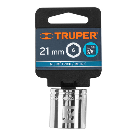 Dado de 21 mm, 6 puntas, cuadro 3/8', Truper | D-3821-HM | 13685