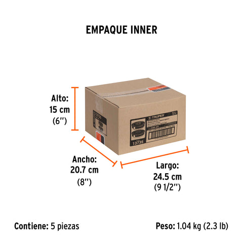 Bolsa con 2 cartuchos de repuesto, vapores orgánicos, Truper | CAR-VO | 13735