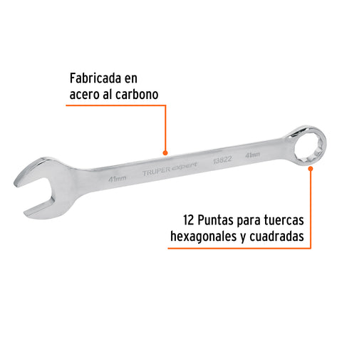 Llave combinada extralarga 41 mm x 483 mm de largo, Expert | LL-2041M | 13822