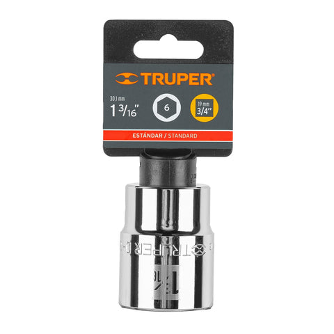 Dado de 1-3/16', 6 puntas, cuadro 3/4', Truper | D-3438-H | 13827