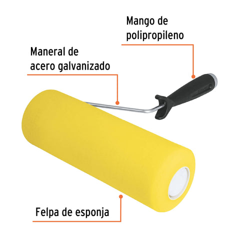 Rodillo para pintar 9'x 3/4' de esponja, superficies rugosas | ROPI-920E | 13842