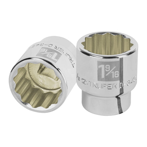Dado de 1-9/16', 12 puntas, cuadro 3/4', Truper | D-3450 | 13863