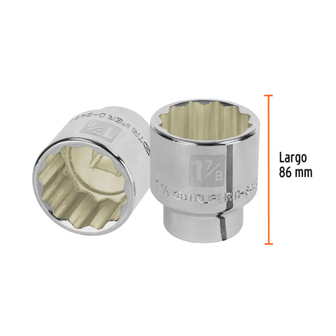 Dado de 1-7/8', 12 puntas, cuadro 3/4', Truper | D-3460 | 13868