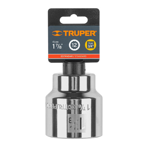 Dado de 1-7/8', 12 puntas, cuadro 3/4', Truper | D-3460 | 13868