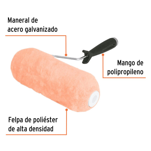 Rodillo para pintar 9' x 1' superficies muy rugosas, TRUPER | ROPI-925 | 13878