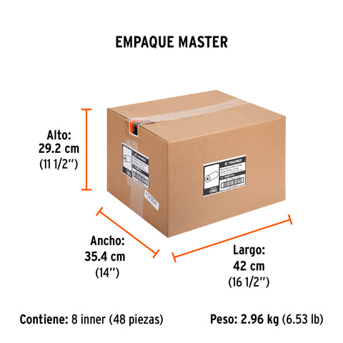 Felpa para rodillo 9' x 3/8' superficies lisas, TRUPER | R-ROPI-910 | 13882