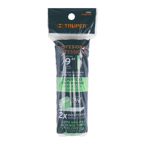 Felpa para rodillo 9'x5/8' superficies poco rugosas, TRUPER | R-ROPI-915 | 13883