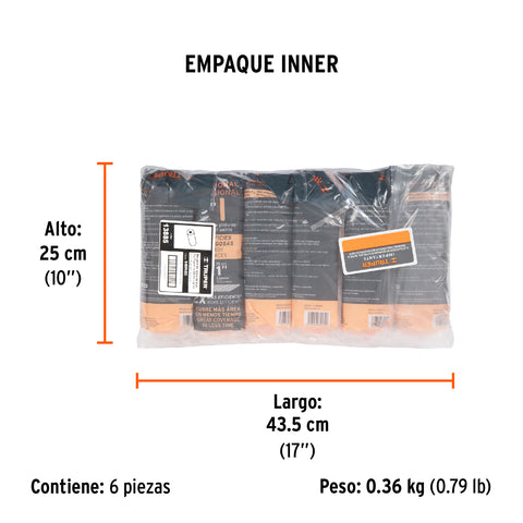 Felpa para rodillo 9' x 1' superficies muy rugosas, TRUPER | R-ROPI-925 | 13885