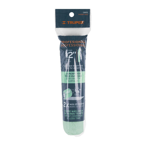 Felpa para rodillo 12'x5/8' superficies poco rugosas, TRUPER | R-ROPI-1215 | 13893