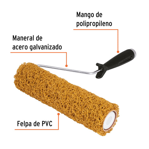 Rodillo para pintar 9' x 7/16' de PVC, acabados texturizados | ROPI-911T | 13895