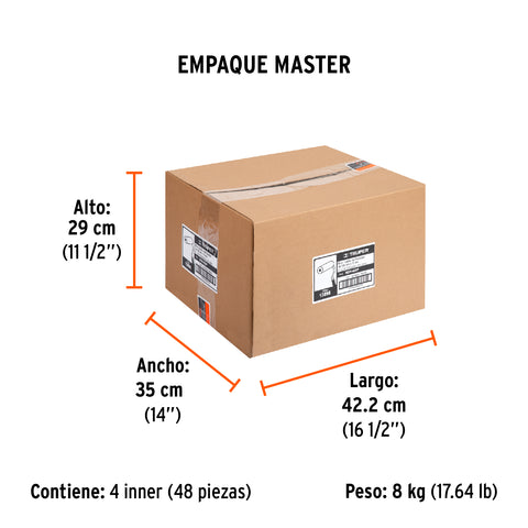 Mini rodillo para pintar 4' x 3/4' de poliéster, Truper | ROPI-420P | 13896