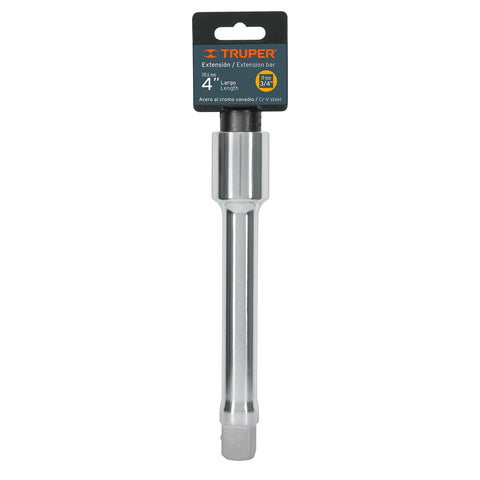 Extensión cuadro 3/4' para matraca, largo 4', Truper | E-5660 | 13902