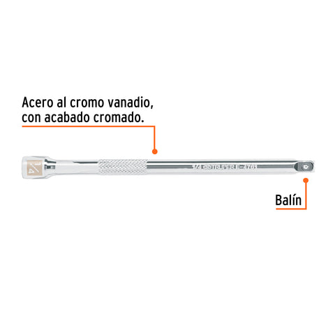 Extensión de 6' para matraca, cuadro 1/4', Truper | E-4761 | 13915
